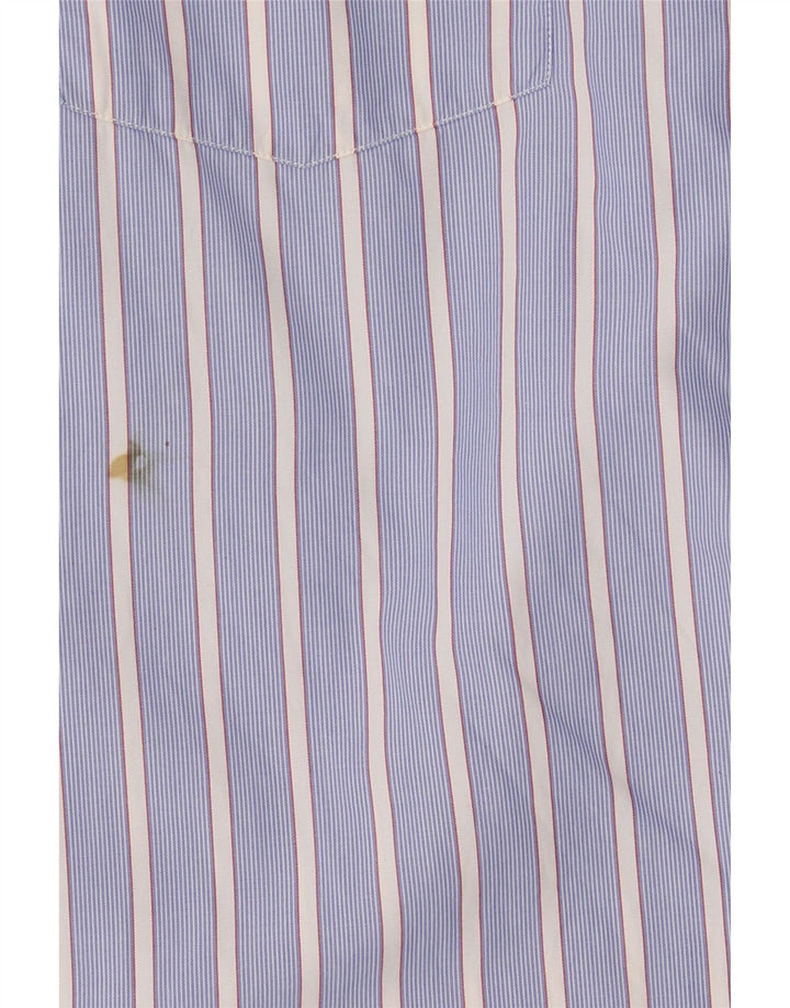 Massimo Dutti Chemise Homme EU 42 Large Bleu Rayé