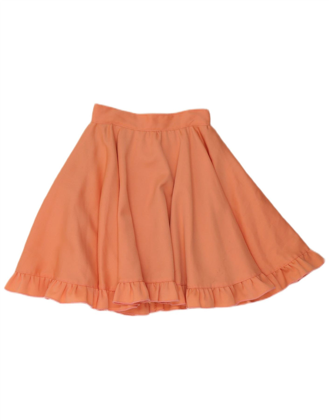 VINTAGE Jupe trapèze femme W24 XS Orange