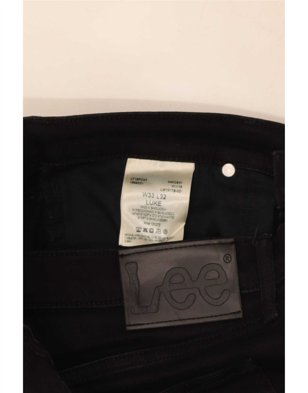 Lee Jean Slim Luke W33 L32 Homme Noir Coton