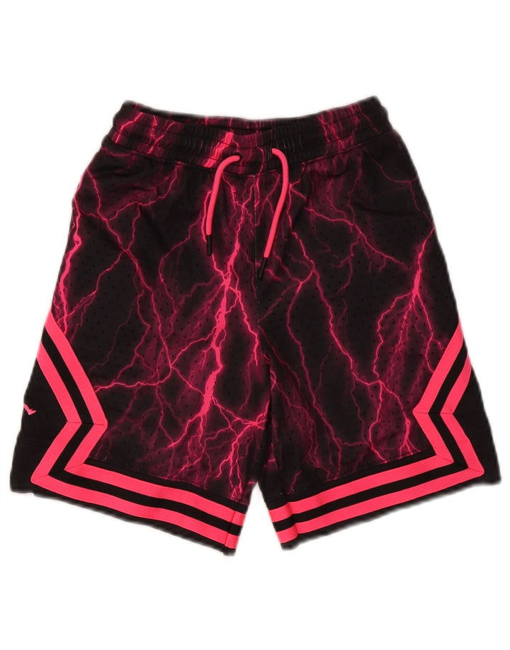 Jordan Short de sport à motif abstrait pour garçon 10-11 ans Noir moyen