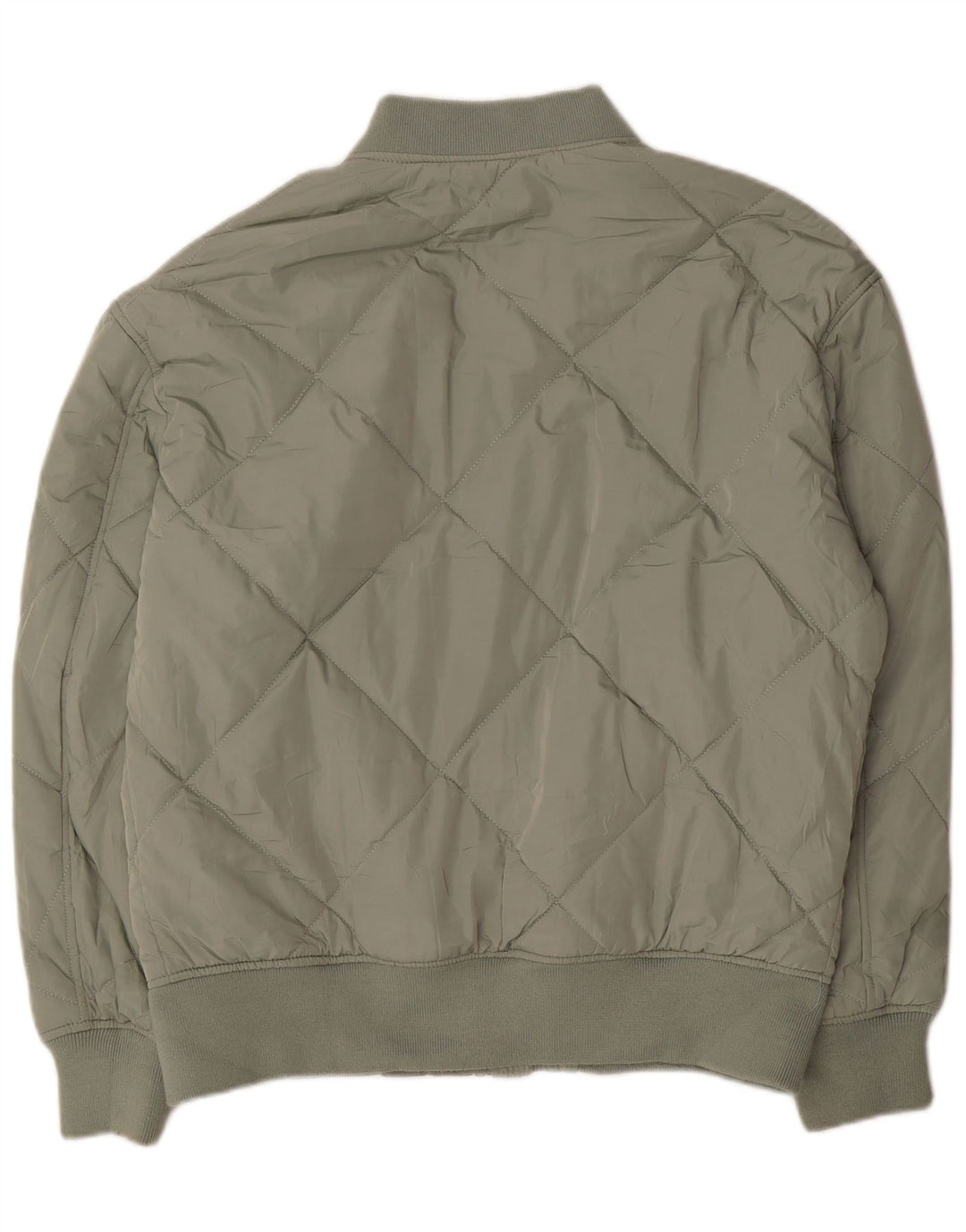 Zara Veste matelassée pour homme UK 40 Large Vert Polyester