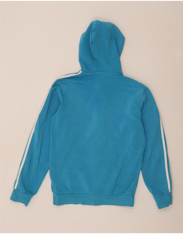 Adidas Pull à capuche zippé pour homme Petit coton bleu