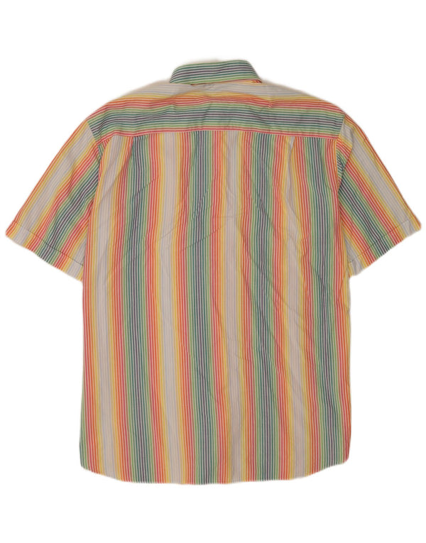 Paul & Shark Chemise à manches courtes pour homme Taille 44 XL Multicolore Pinstripe