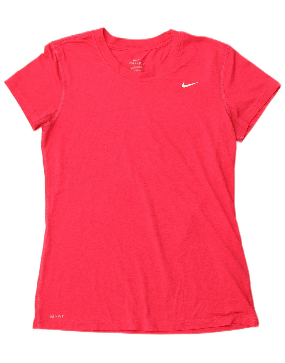 NIKE T-shirt Dri Fit pour femme UK 12 Rose moyen Polyester