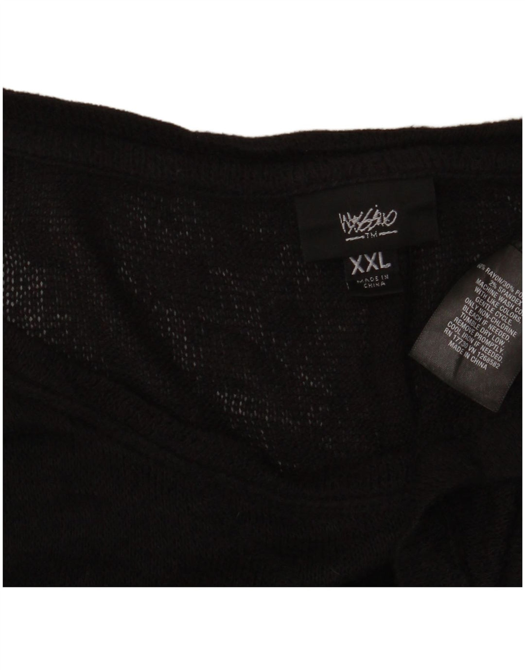 Massimo Dutti Tunique asymétrique transparente pour femme UK 20 2XL Rayonne noire