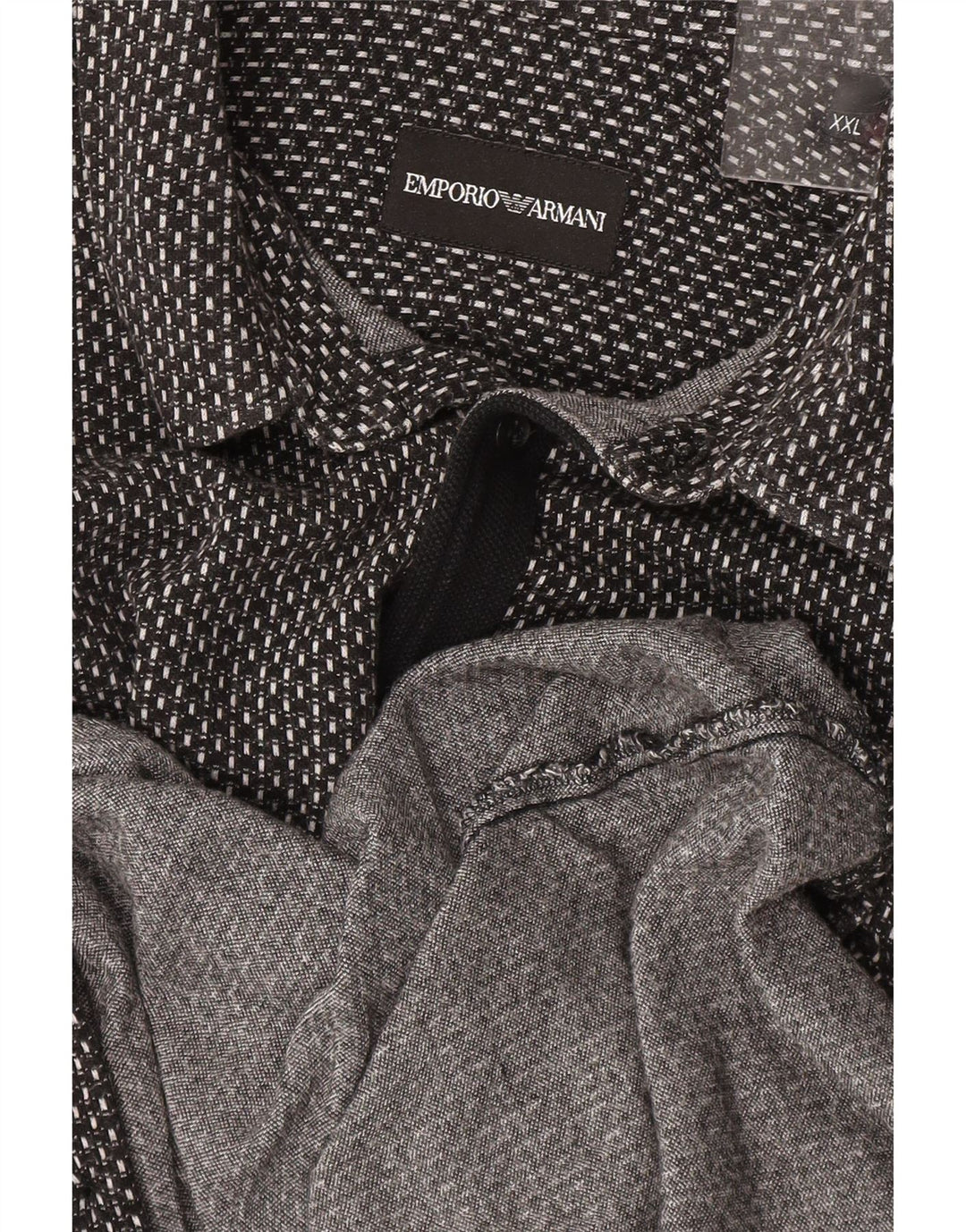 EMPORIO ARMANI Chemise Homme 2XL Noir Taché