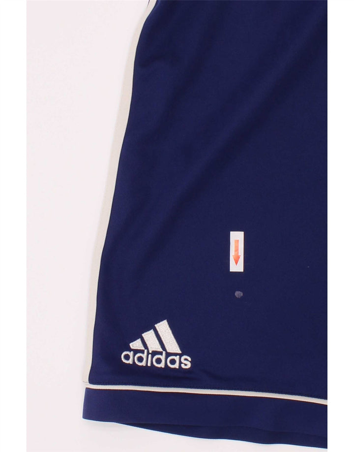 Adidas Garçon Climalite Sport Short 13-14 ans Bleu Polyester