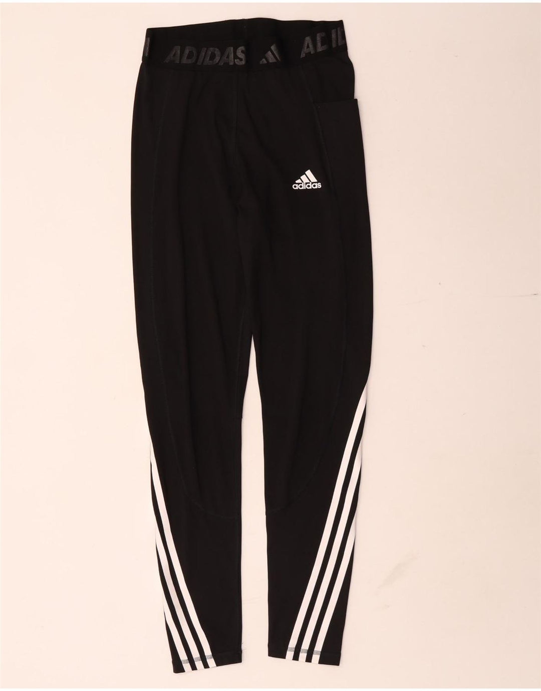 Adidas Leggings graphiques pour femmes UK 8 Small Noir Polyester