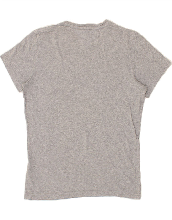 TOMMY HILFIGER Womens T-Shirt Top UK 14 Medium Grey Cotton Vintage Tommy Hilfiger and Second-Hand Tommy Hilfiger from Messina Hembry 