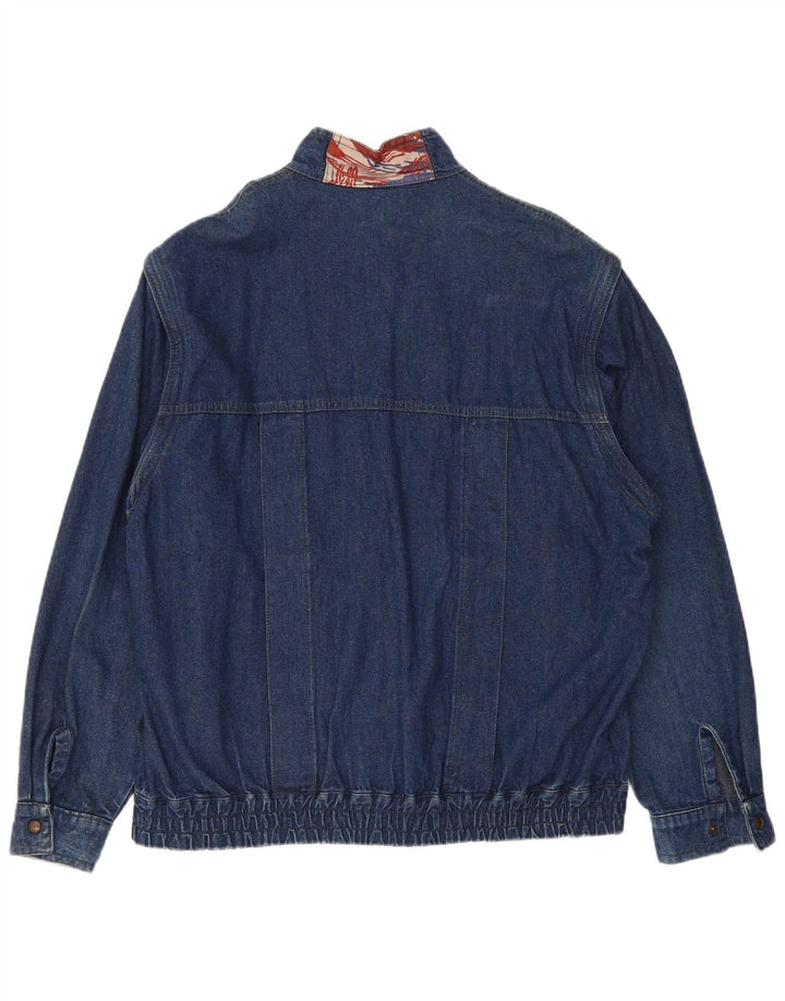 VINTAGE Veste en jean homme UK 42 XL Coton bleu
