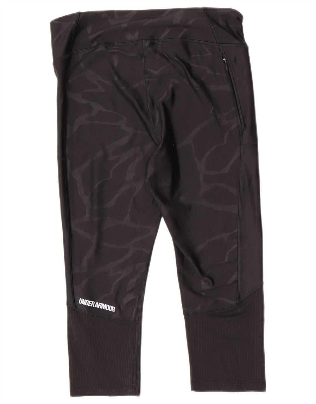 Under Armour Legging Capri Femme UK 44 Medium Noir Camouflage