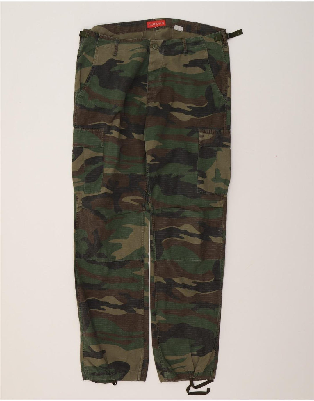 BARROW'S Pantalon Cargo Droit Homme Large W36 L34 Kaki Camouflage
