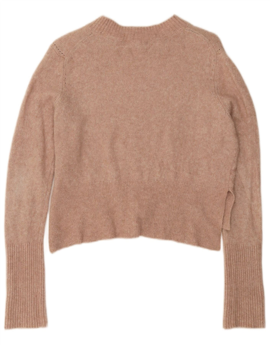 ALL SAINTS Pull court à col bateau pour femme UK 14 Rose moyen