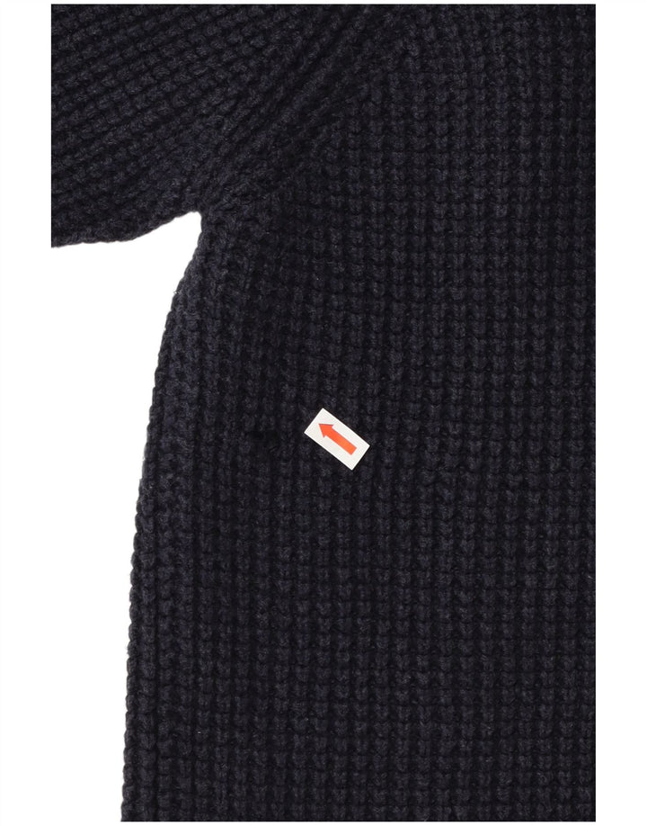 Gant Pull col châle homme bleu marine moyen coton