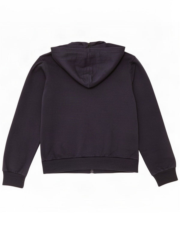 Fila Womens Graphic Zip Hoodie Sweater UK 14 Large Navy Blue