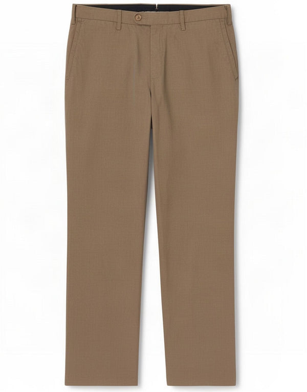 Massimo Dutti Pantalon chino droit pour homme EU 42 Large W32 L31 Coton Beige