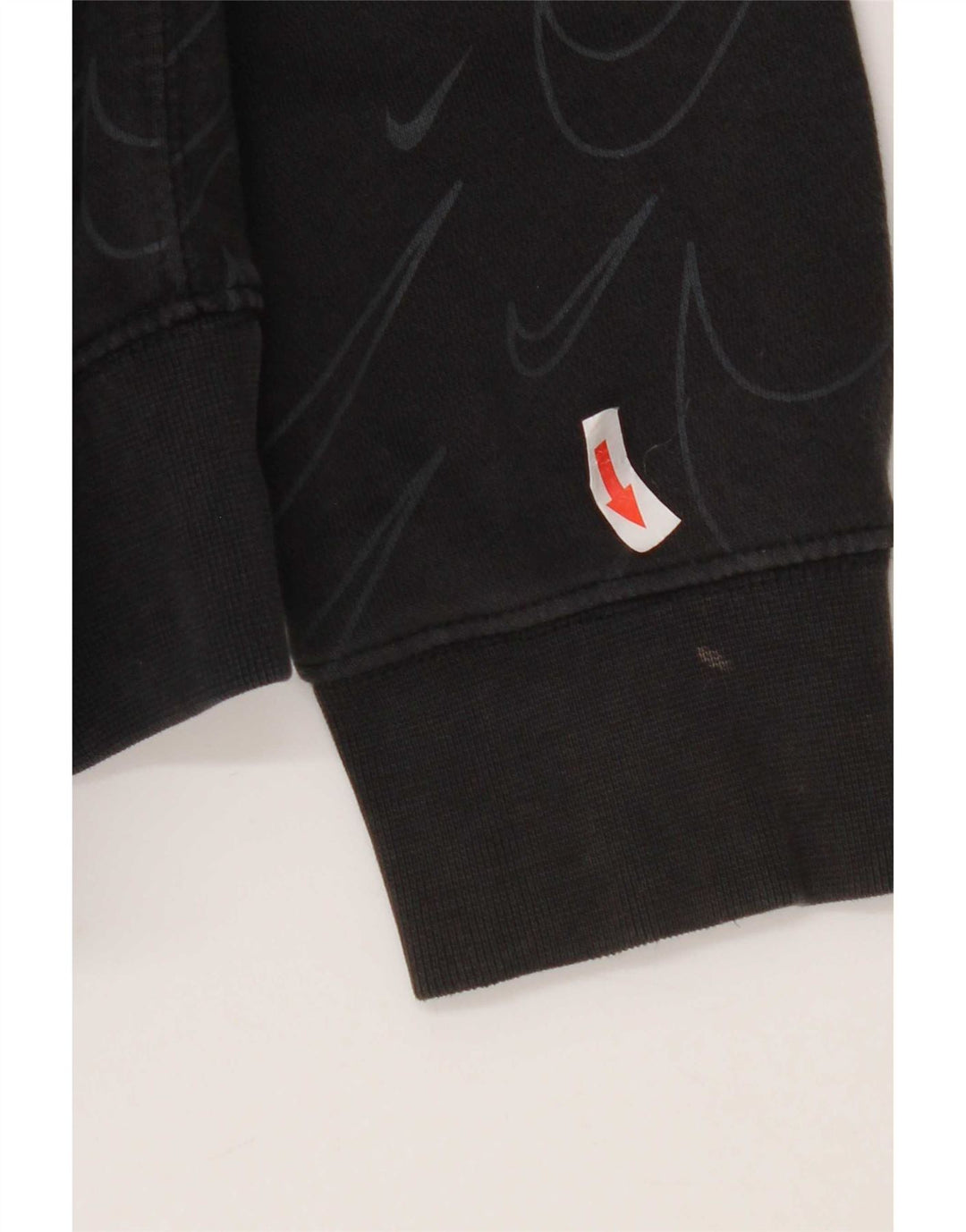 Nike Pull à capuche graphique pour homme Petit coton noir