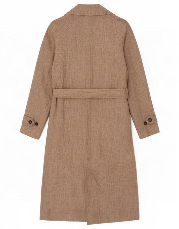 Massimo Dutti Trench-Coat Femme UK 10 Petit Beige
