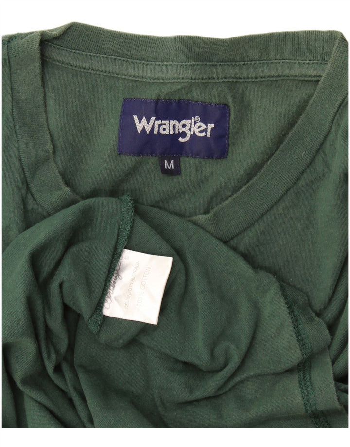Wrangler T-Shirt Homme Vert Moyen Coton