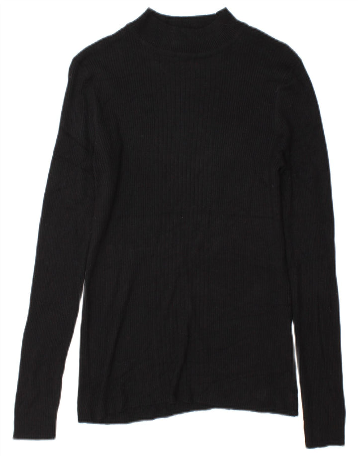 Marks & Spencer Haut à manches longues pour femme UK 44 Medium Noir Viscose