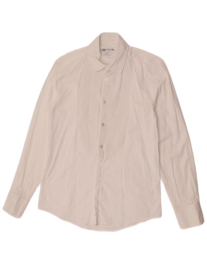 Zara Chemise Slim Fit Petit Blanc Homme