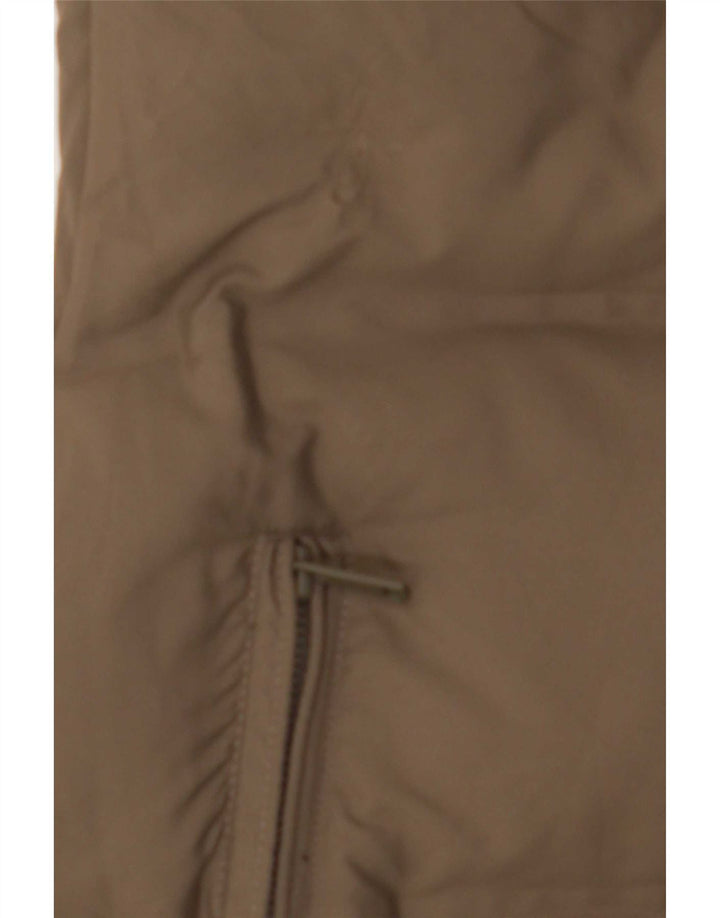 Zara Femme Gilet Rembourré UK 14 Moyen Kaki Polyester