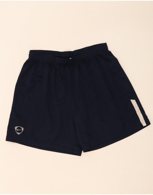 Nike Short de sport XL pour homme en polyester color block bleu marine