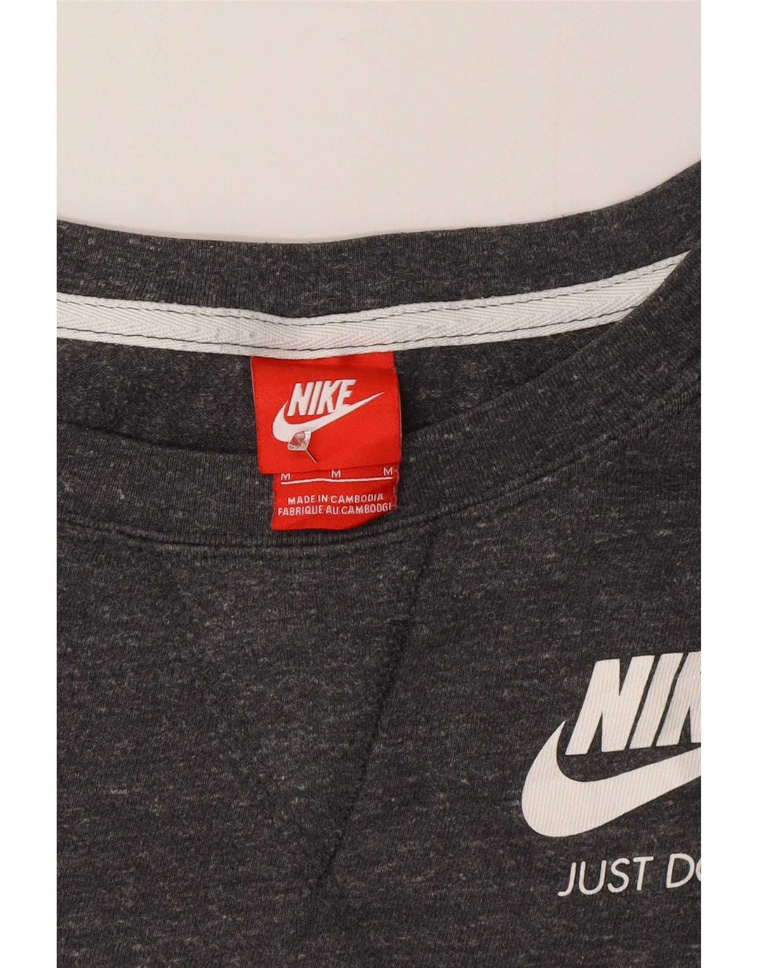 Nike Sweat-shirt pour femme UK 14 Gris moyen moucheté