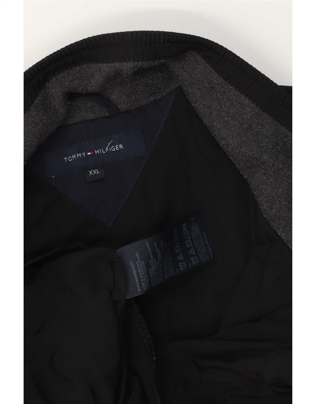 Tommy Hilfiger Veste utilitaire pour hommes UK 44 2XL Noir Polyester