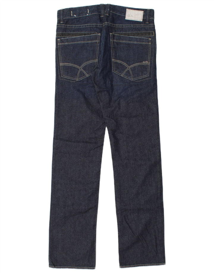 Gas Jean droit homme W28 L33 bleu marine coton