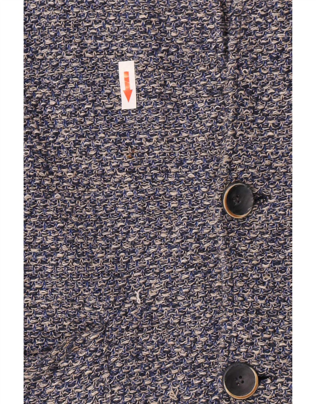 Zara Veste blazer en tricot à 2 boutons pour garçon 13-14 ans Bleu chiné en coton