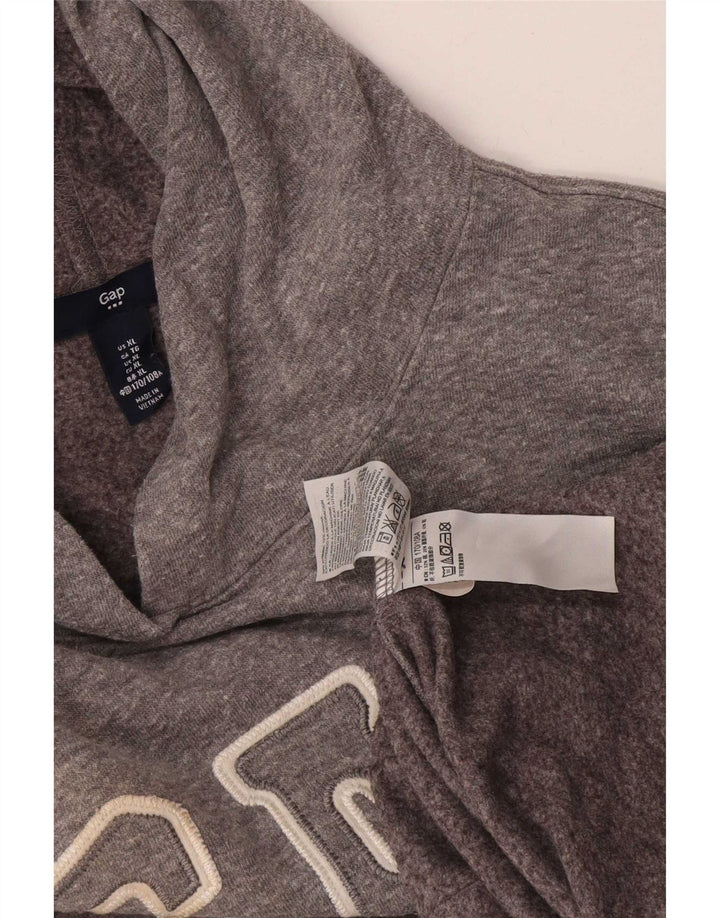 Gap Pull à capuche graphique pour femme UK 18 XL Gris Polyester