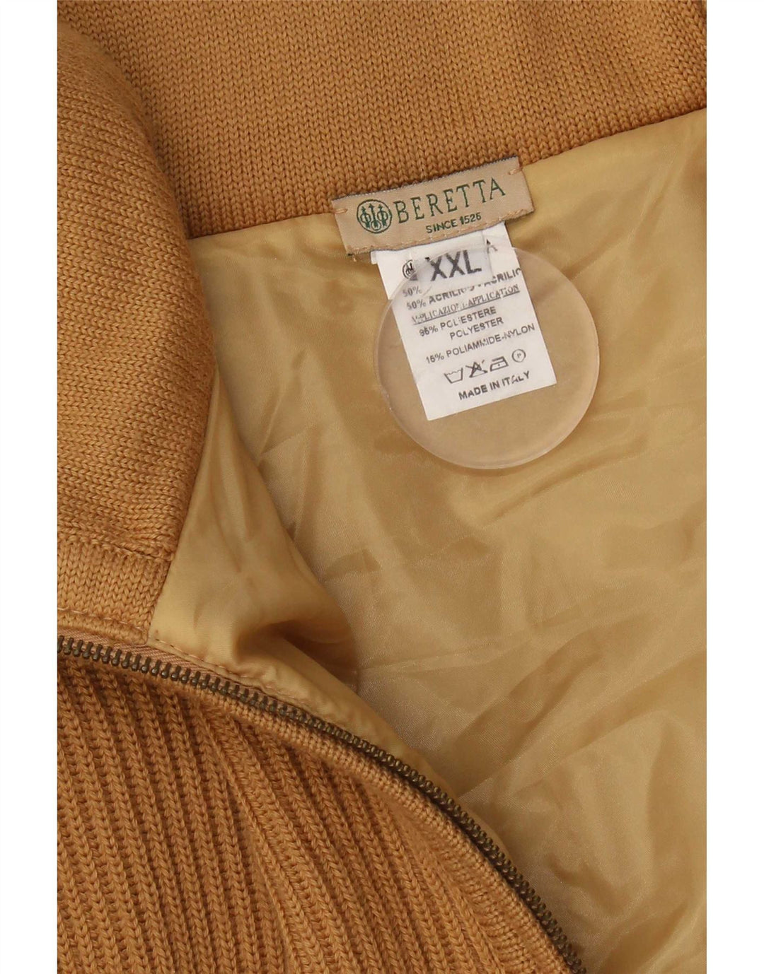 Beretta Cardigan pour homme en laine color block marron 2XL