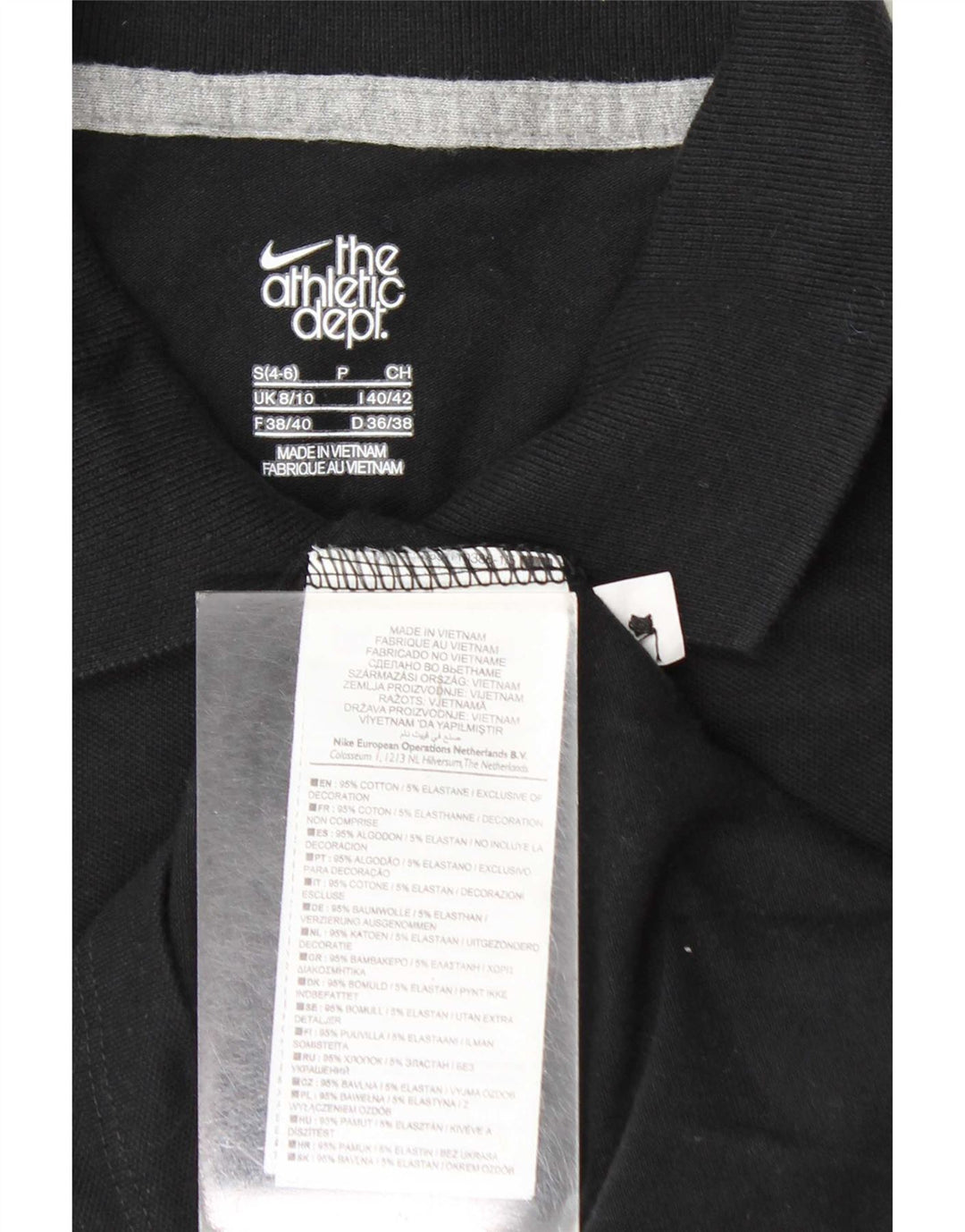 Nike Polo Femme UK 8/10 Petit Noir