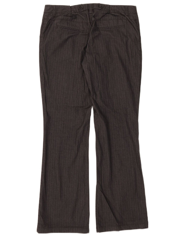 Marks & Spencer Pantalon chino autographe pour femme W31 L30 Gris à fines rayures