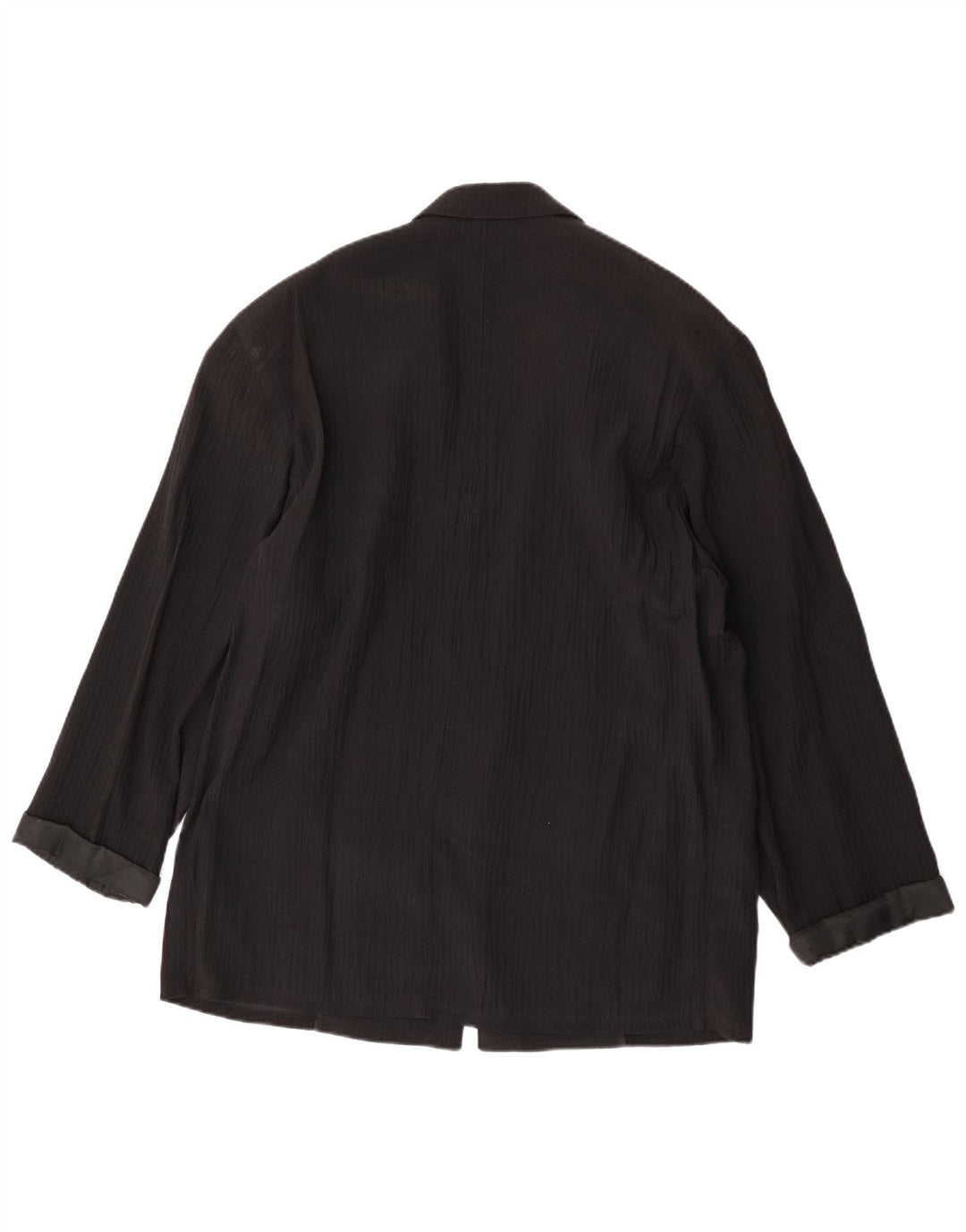 vintage Homme 1 Bouton Blazer Veste UK 40 Grand Noir