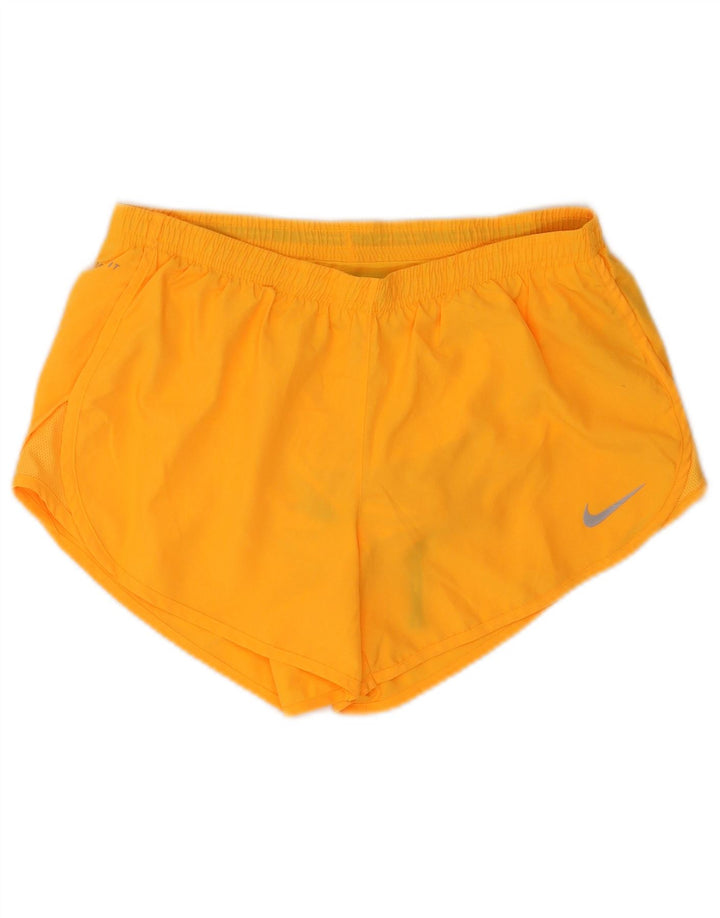 Nike Short de sport Dri Fit pour femme UK 14 Orange moyen Polyester