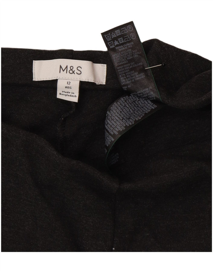 Marks & Spencer Leggings Femme UK 12 Gris Moyen Viscose