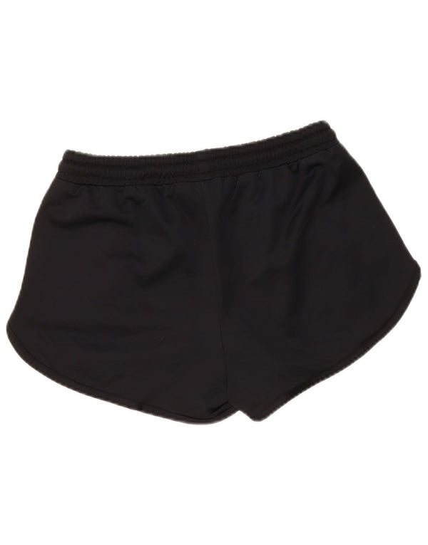 Ellesse Short de sport graphique pour femme UK 8 Small Noir Polyester