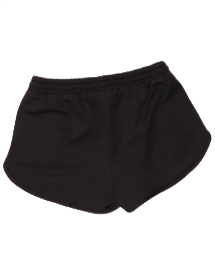 Ellesse Short de sport graphique pour femme UK 8 Small Noir Polyester
