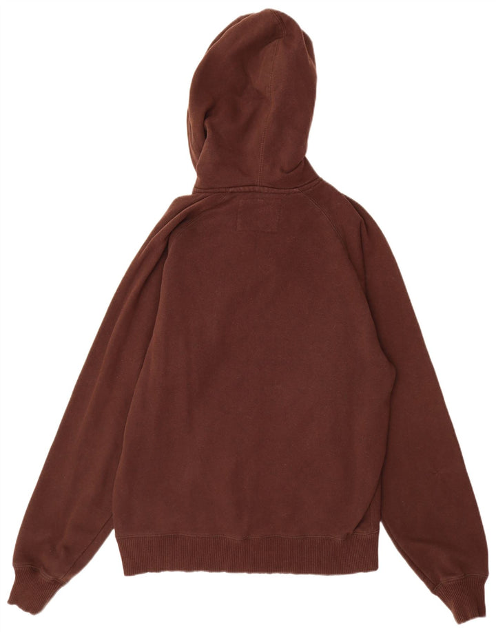 CHAMPION Pull à Capuche Graphique Homme Marron Moyen Coton