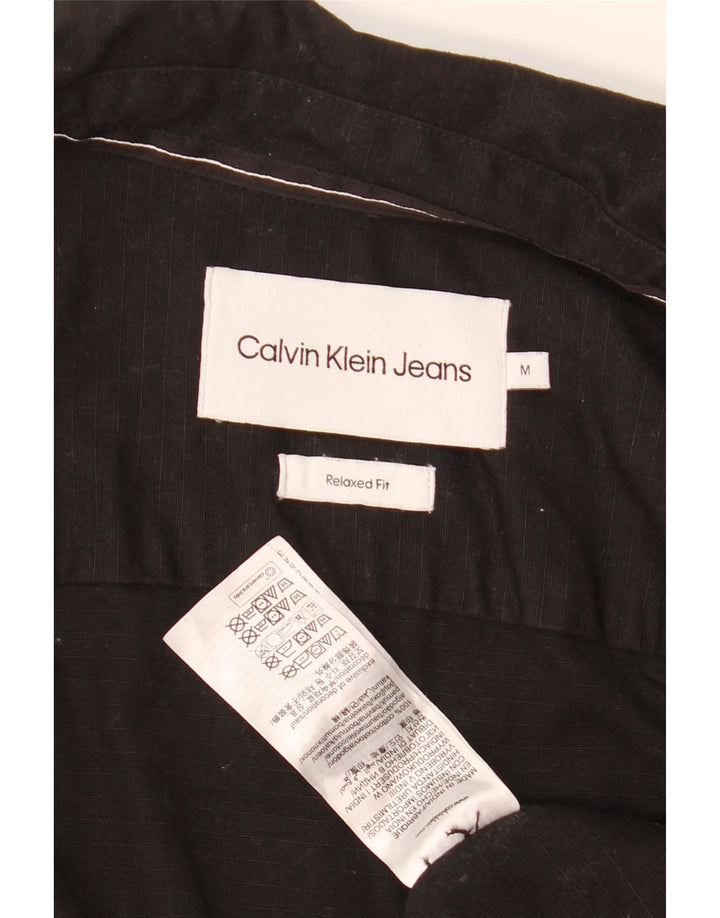 Calvin Klein Chemise Coupe Relax Homme Noir Moyen Coton