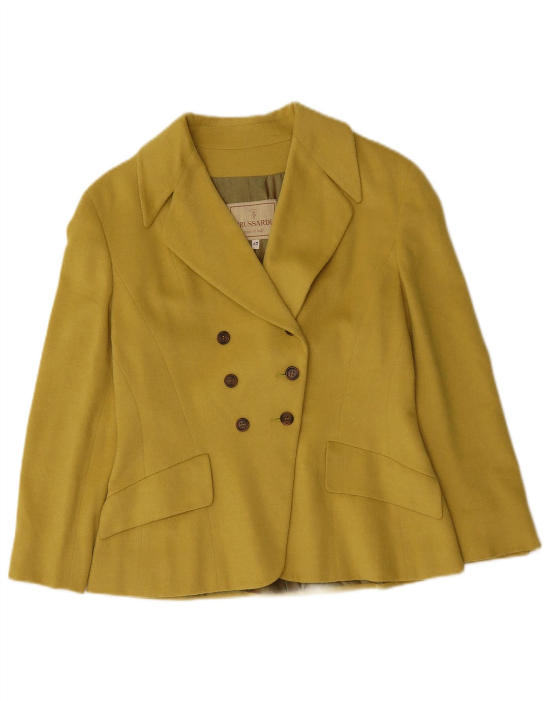 Trussardi Veste Blazer À Manches 3/4 Femme IT 42 Jaune Moyen