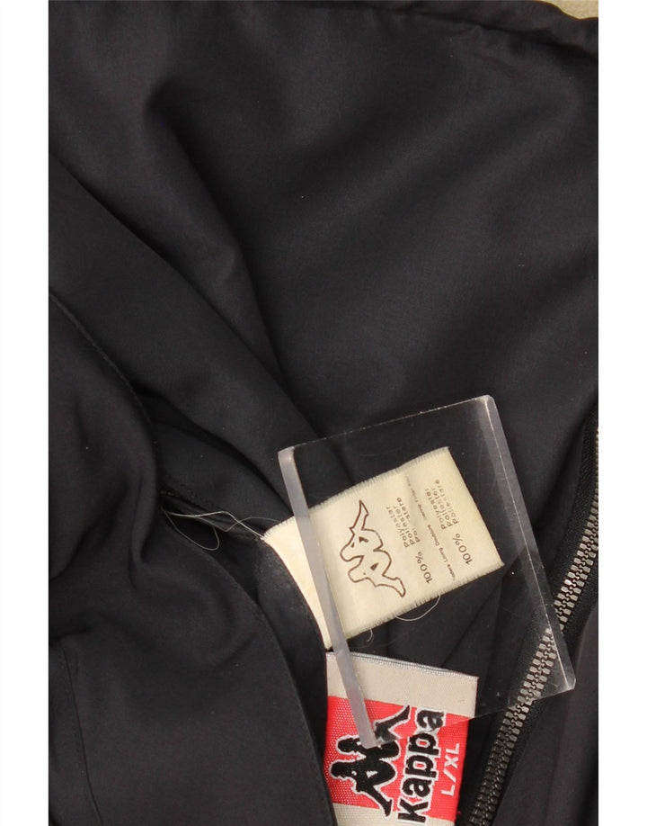 KAPPA Veste réversible pour homme UK 40 Large Bleu marine Polyester