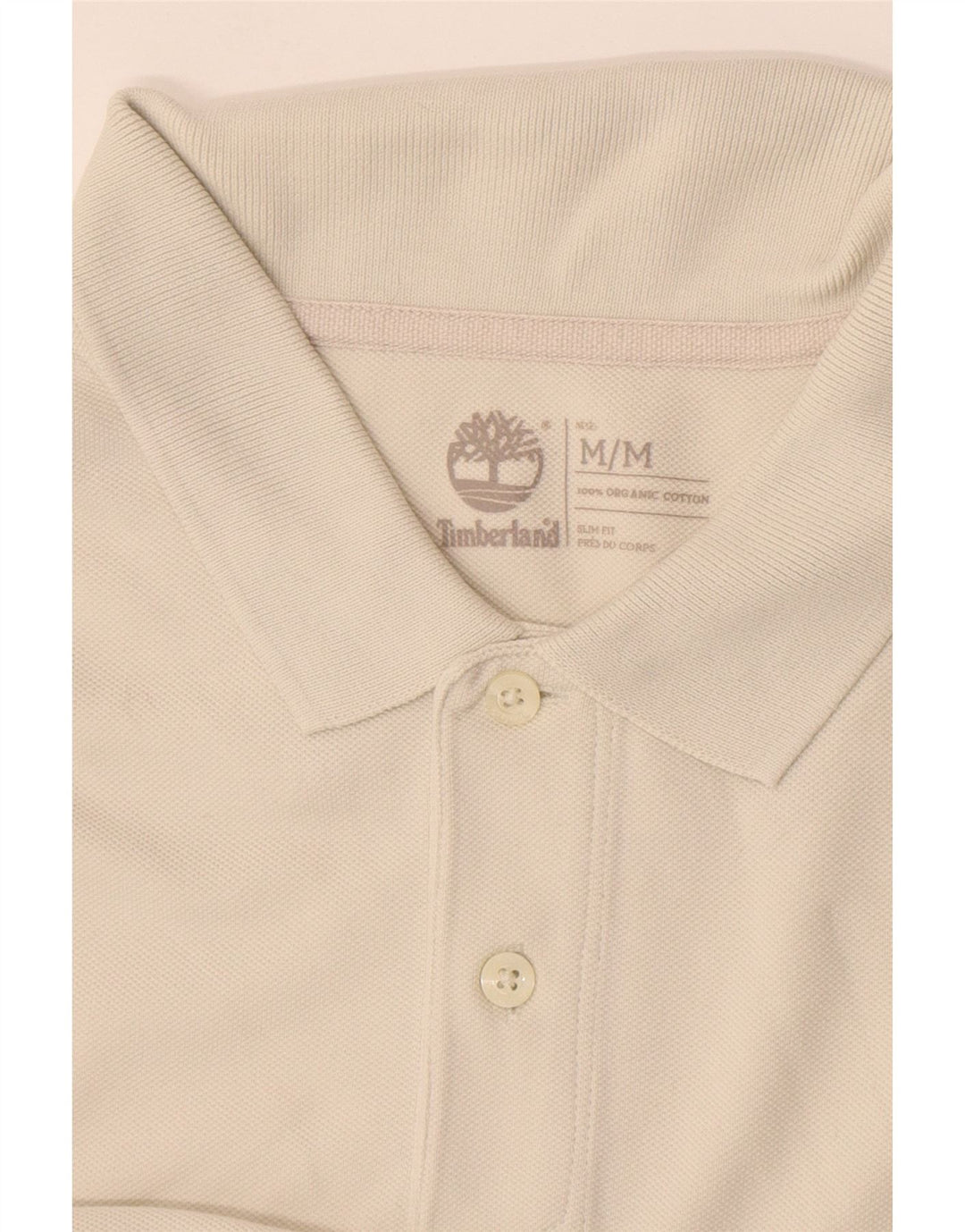 Timberland Polo Slim Fit Homme Coton Beige Moyen