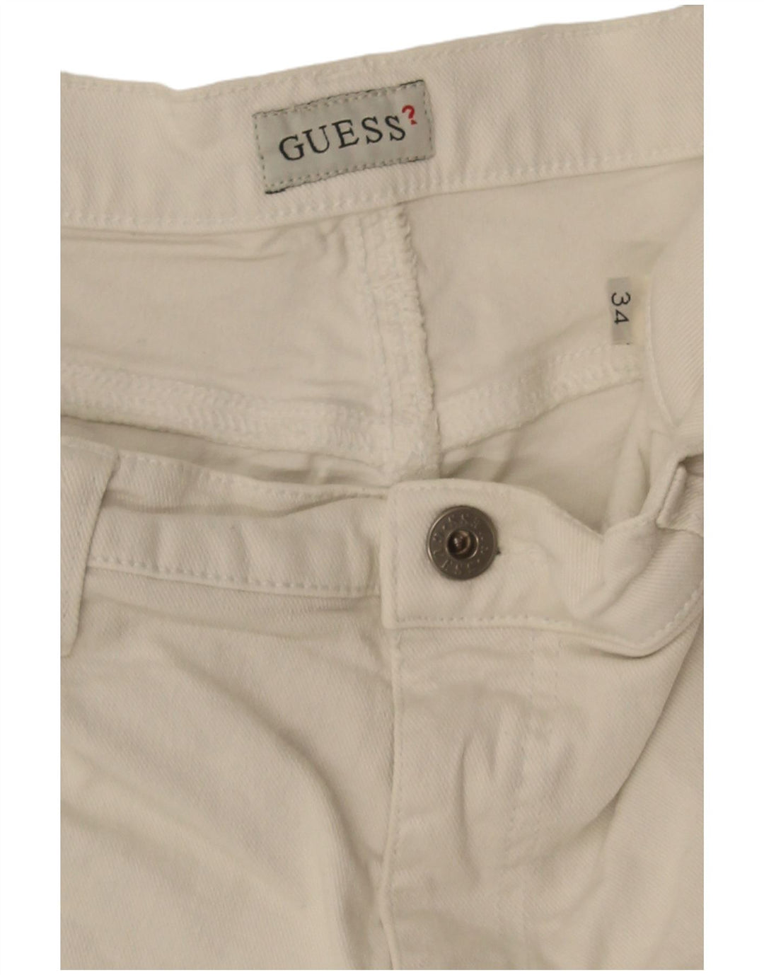 Guess Jean Bootcut W34 L28 Homme Blanc Cassé
