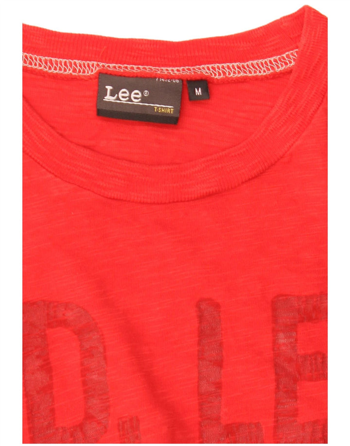 LEE T-Shirt Graphique Homme Rouge Moyen