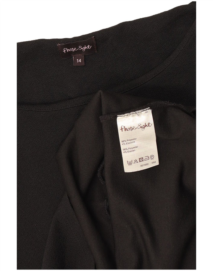Phase Eight Chemisier Femme Top UK 44 Medium Noir Polyester