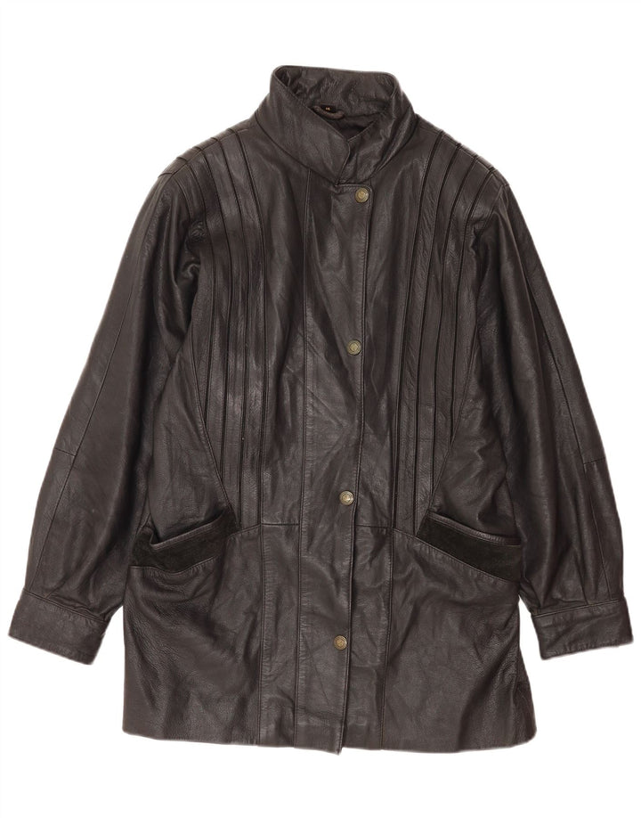 Skinz Veste en cuir pour femme UK 14 Grand cuir noir