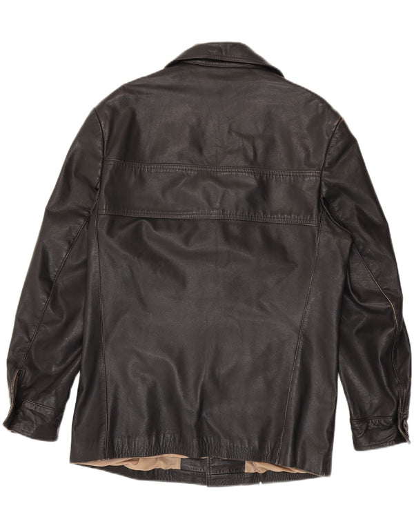 Veste en cuir homme vintage UK 38 Cuir noir moyen